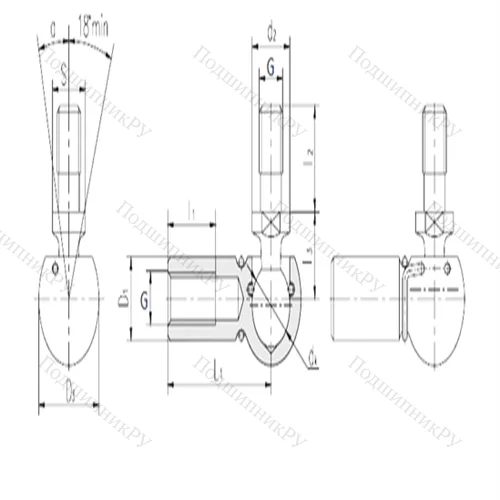 Подшипник скольжения сферический SQGL 6