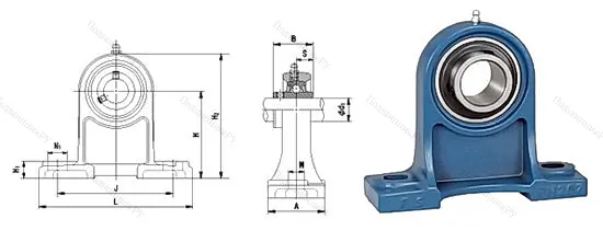 Подшипниковый узел UCPH 207