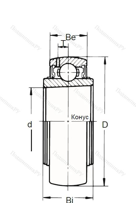 Корпусный подшипник UK 318