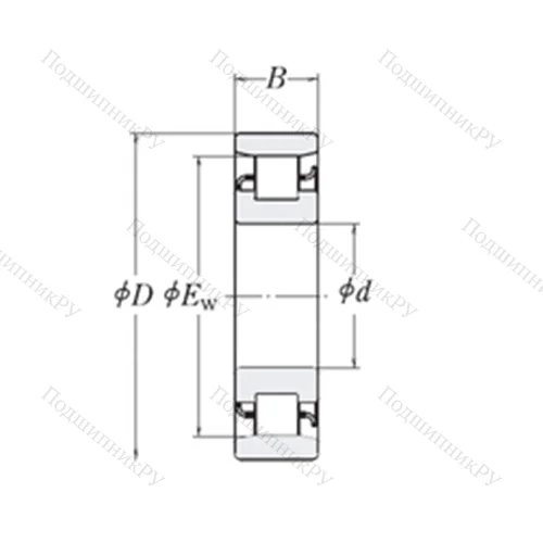 Подшипник роликовый радиальный XLRJ 5.1/2
