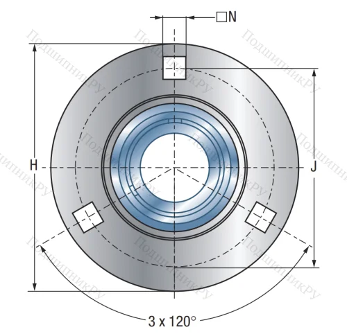 Подшипниковый корпус PF 206 в Твери