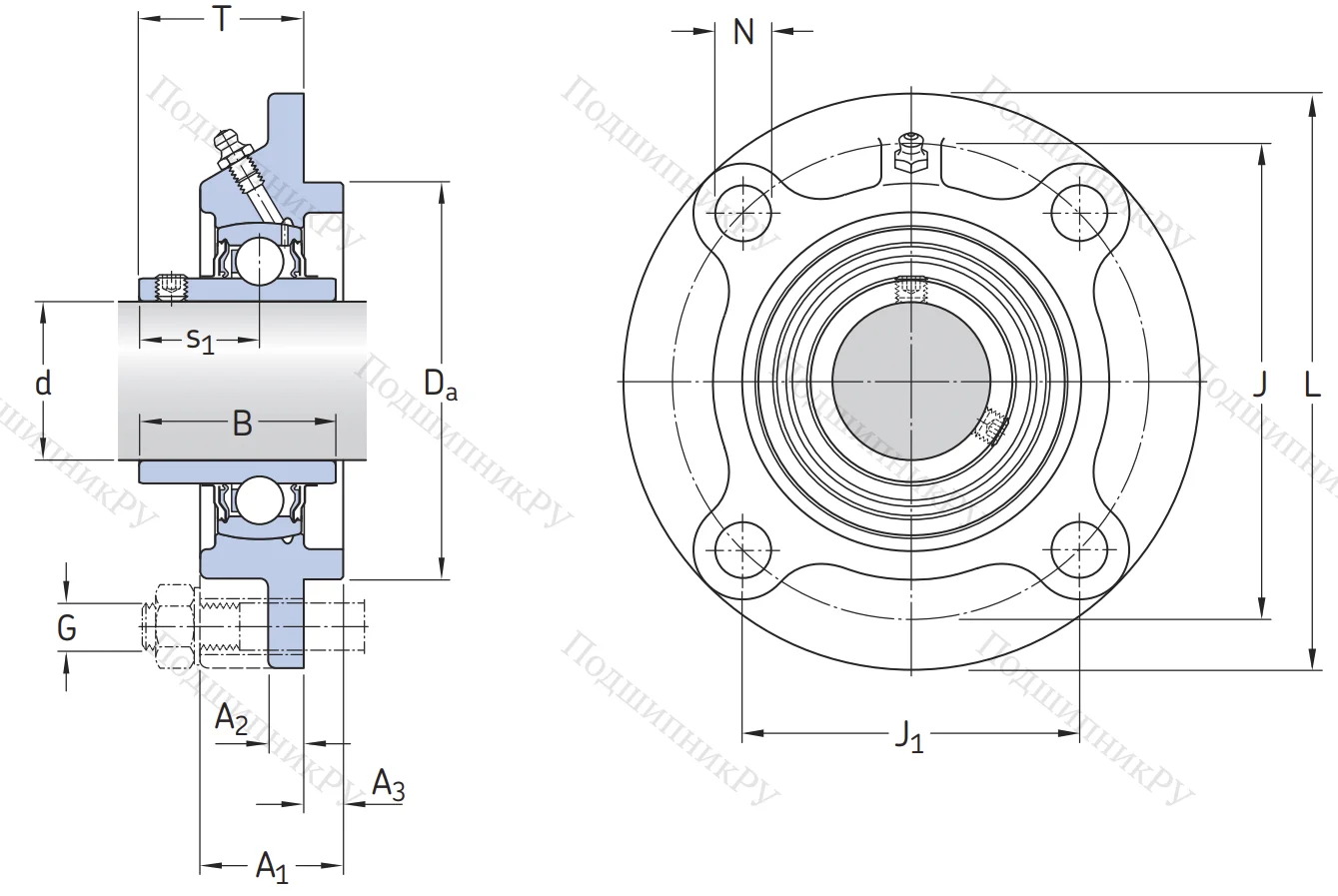 Подшипниковый корпус  FYC 510