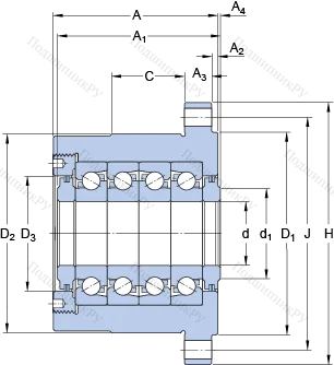Подшипник FBSA 212 A/QFC