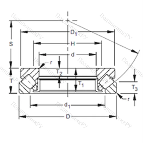 Подшипник роликовый упорно-радиальный 29364 от производителя  TIMKEN