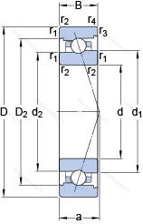 Подшипник 71922 ACB/P 4A в Твери
