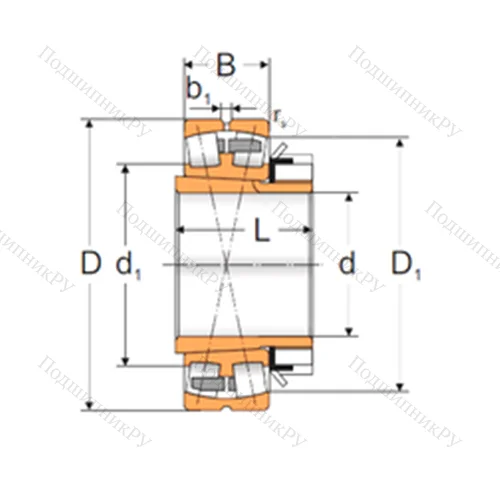 Подшипник роликовый радиальный самоцентрирующийся 22244 ACKMBW 33+H 3144X