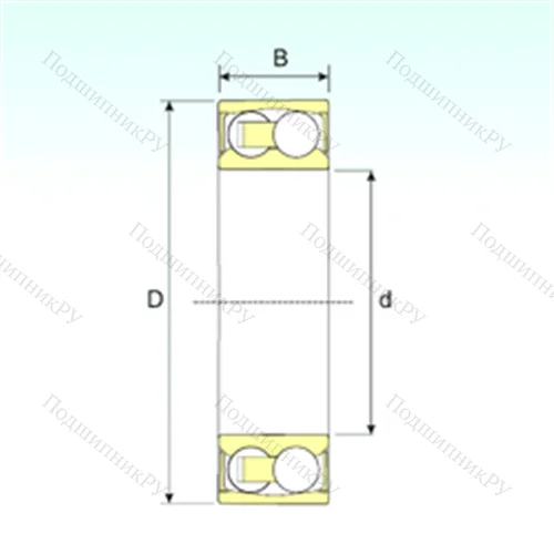 Подшипник шариковый радиальный самоцентрирующийся 2205-2RSTN 9