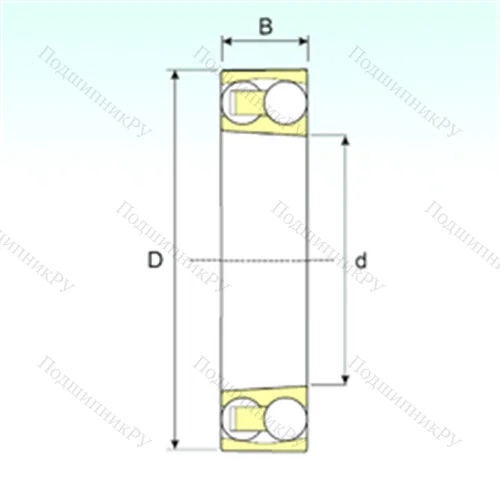 Подшипник шариковый радиальный самоцентрирующийся 2207 KTN 9