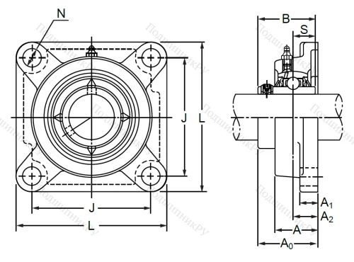 Подшипниковый корпус  F 312 в Твери