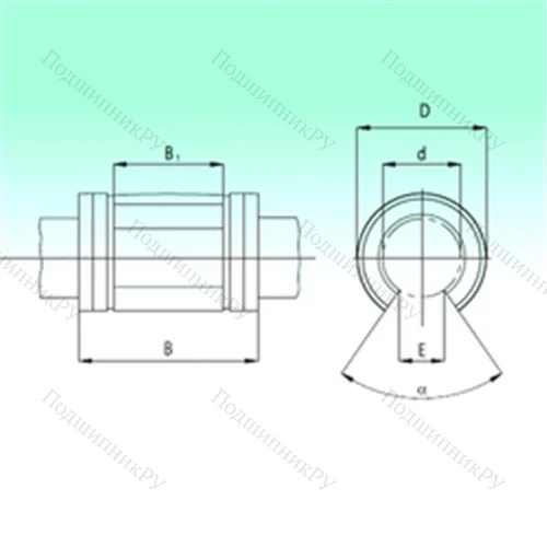 Подшипник шариковый линейный KNO 1636-PP