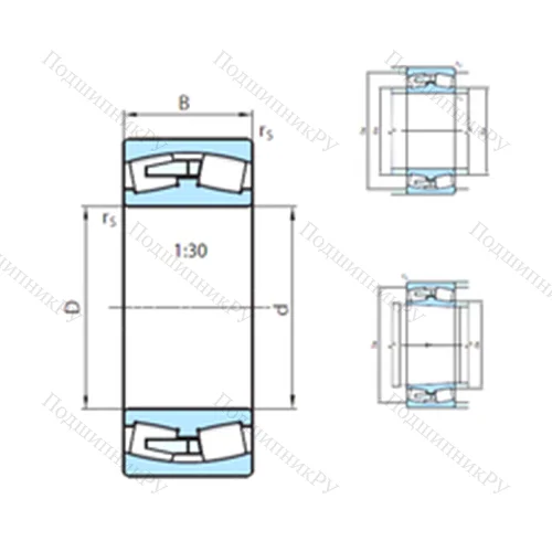 Подшипник роликовый радиальный самоцентрирующийся 24188CCK 30W 33MB