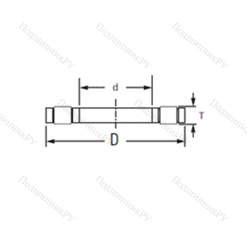 Подшипник роликовый упорный K.81108LPB от производителя  TIMKEN Подшипник роликовый упорный K.81108LPB от производителя  TIMKEN