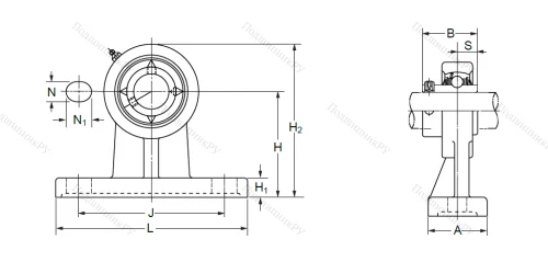 Подшипниковый узел UCPH 208 (UCHP 208) в Твери