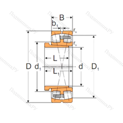Подшипник роликовый радиальный самоцентрирующийся 22315 KMB+AH 2315X