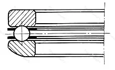 Подшипник  28205 (53205) размер 25x47x16,7 от производителя  ГПЗ-6