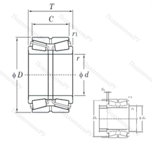 Подшипник роликовый радиально-упорный 46320A от производителя  KOYO Подшипник роликовый радиально-упорный 46320A от производителя  KOYO