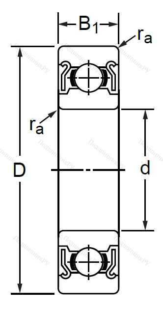 Дюймовый шариковый подшипник RMS 15 ZZ (MJ 1-7/8-2Z) в Твери