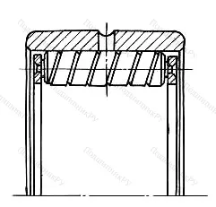 Подшипник  35212 размер 60x90x44 от производителя  ГПЗ-1