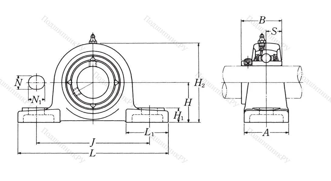 Подшипниковый узел UCP 203 D 1 (NSK) в Твери
