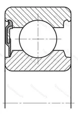 Модификация подшипника 160208 размер 40x80x18 ГПЗ-34 от производителя  ГПЗ-34