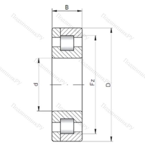 Подшипник роликовый радиальный NP 3868 от производителя  CX