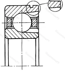 Модификация подшипника 75-170310Е1Ш3 размер 50x110x27 от производителя  ГПЗ-1