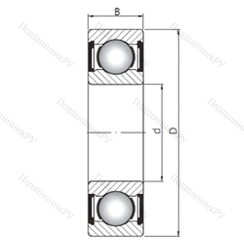 Подшипник шариковый радиальный 61809 ZZ от производителя  CX Подшипник шариковый радиальный 61809 ZZ от производителя  CX