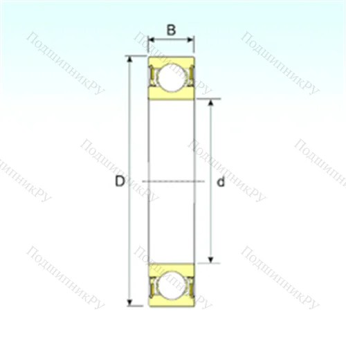 Подшипник шариковый радиальный 635-2RZ от производителя  ISB