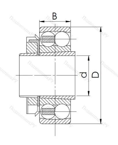 Двухрядный шариковый подшипник 11211 (1212 K+H 212) в Твери