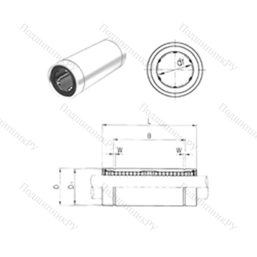 Подшипник шариковый линейный LM 13L