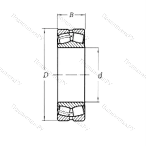 Подшипник роликовый радиальный самоцентрирующийся 23052MW 33 от производителя  CRAFT