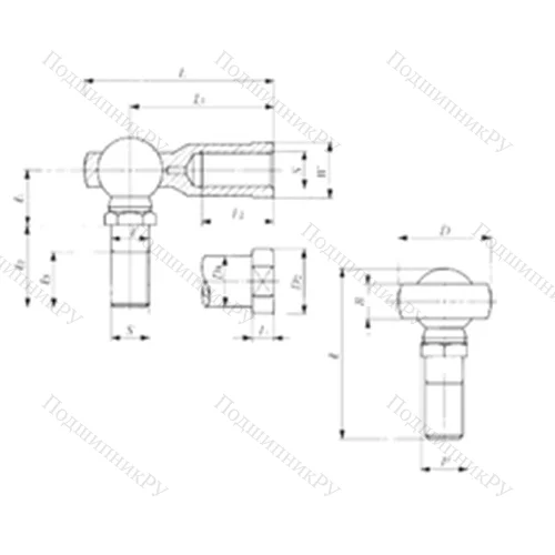 Подшипник скольжения сферический LHS 8