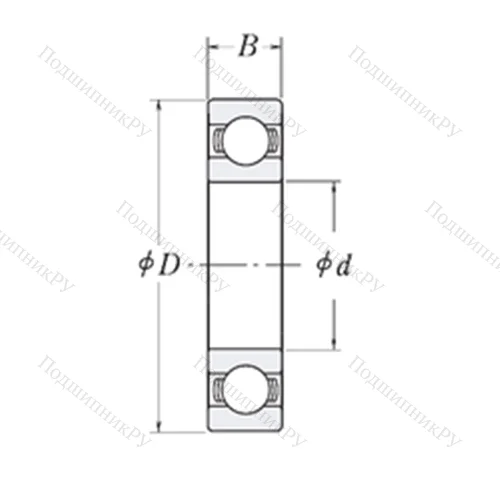 Подшипник шариковый радиальный XLJ 5.1/2 от производителя  RHP