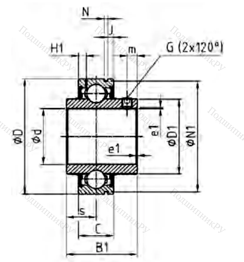 Корпусный подшипник CUC 208 в Твери