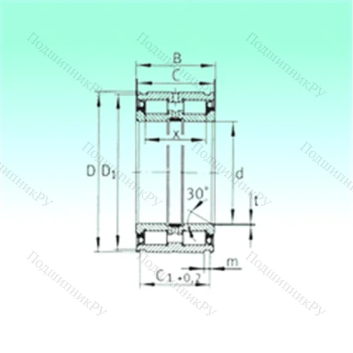 Подшипник роликовый радиальный SL 04180-PP