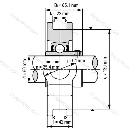 Подшипниковый узел UCT 317 - Вал: 85 мм от производителя  LPZ