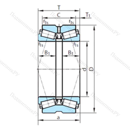 Подшипник роликовый радиально-упорный  612-38
