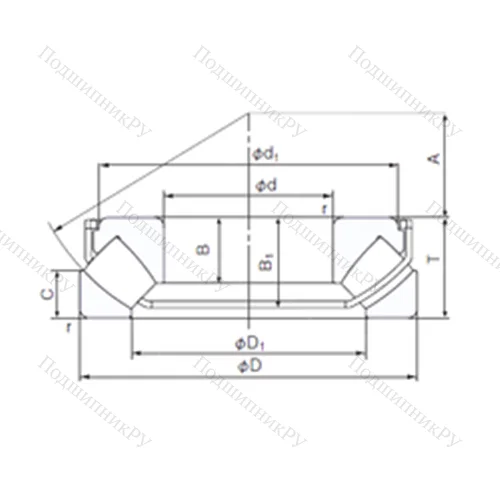 Подшипник роликовый упорно-радиальный 29322EX от производителя  NACHI