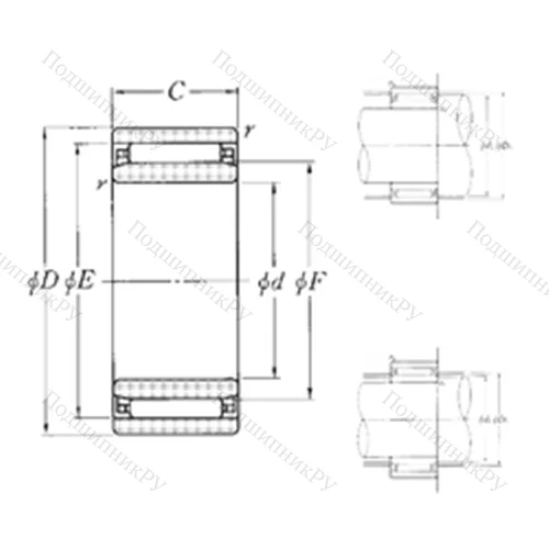 Подшипник игольчатый радиальный NAO-80?110?30