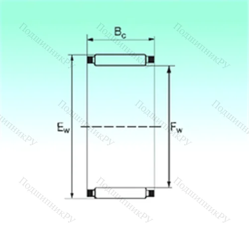 Подшипник игольчатый радиальный K 43x48x17 от производителя  NBS