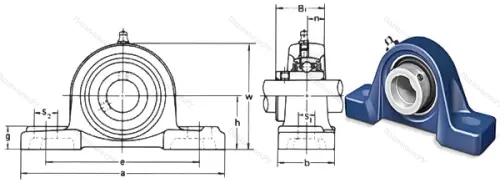 Подшипниковый узел UCP 220 в Твери