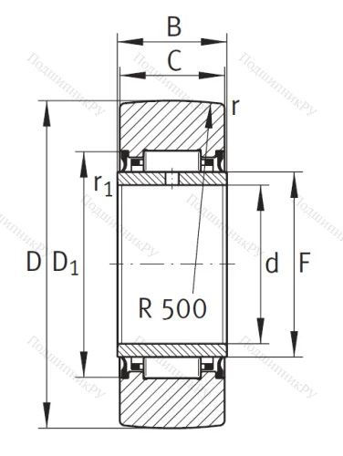Подшипник NA 2204 2RSR от производителя  INA