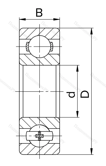 Миниатюрный шариковый подшипник 80023 (623 ZZ) в Твери