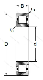 Цилиндрический роликовый подшипник 42609 Л (NJ 2309 M) в Твери