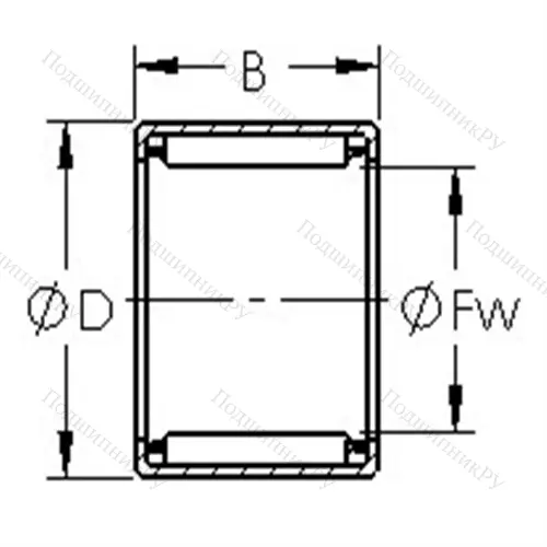 Подшипники игольчатые, дюймовая серия SCE 2-1/2-4 от производителя  AST