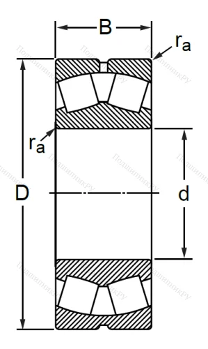 Сферический роликовый подшипник 53530 АН (22230 CW 33) в Твери