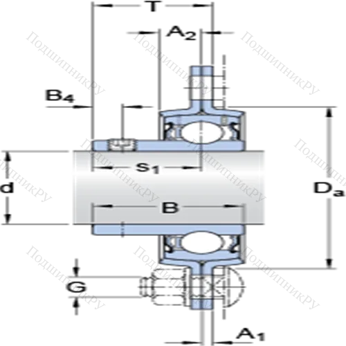 Фланцевые подшипниковые узлы типа Y (литой корпус, круглый фланец, крепление стопорными винтами) PFD 17 RM