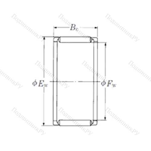 Подшипник игольчатый радиальный FWF-283520