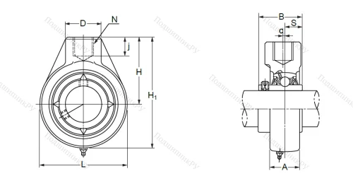 Подшипниковый узел UCHB 207 (UCHA 207) в Твери