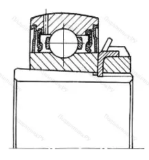 Модификация подшипника 680210АС17 размер 50x95x25/45 от производителя  ГПЗ-8